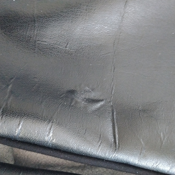 Chaps Black Faux Leather Pants Leggings 1X - Picture 10 of 10